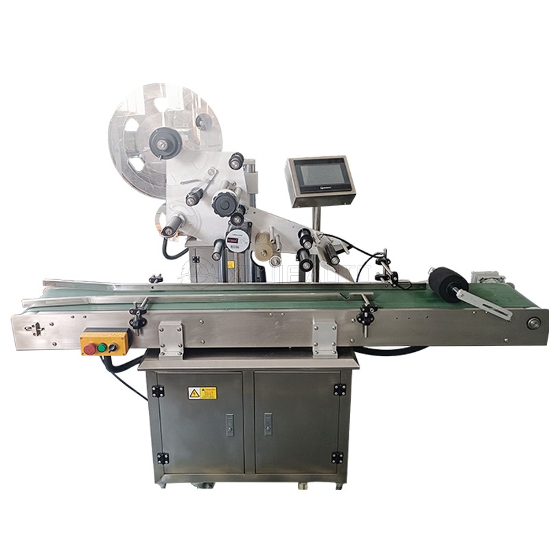 Bulk powder box flat labeling machine，Wet wipes cover flat labeling